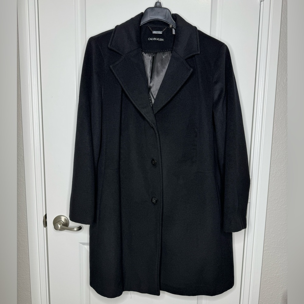 MOVING SALE❗️Calvin Klein Black Pea Coat Women’s 2X